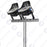 LOT UNIQUE DÉSTOCKAGE - Pack de 8x Projecteurs de stade filaire - Série ROUND V2 - 500 Watts -  95 000 Lumens - 190 Lumens/Watt - Angle 60° - IP66 - 59 x 51 x 26 cm - 6000k - Dimmable - Transformateur SOSEN - Garantie 5 ans