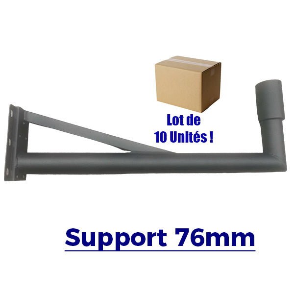 Lot de 10x Supports muraux haute résistance pour lampes OVNI et STARSHIP ULTRA - Diamètre 76 mm