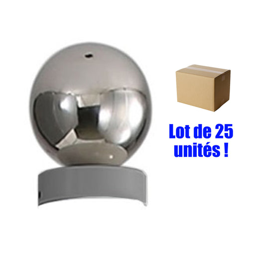 Lot de 25x Capuchons pour mât - modèle gris