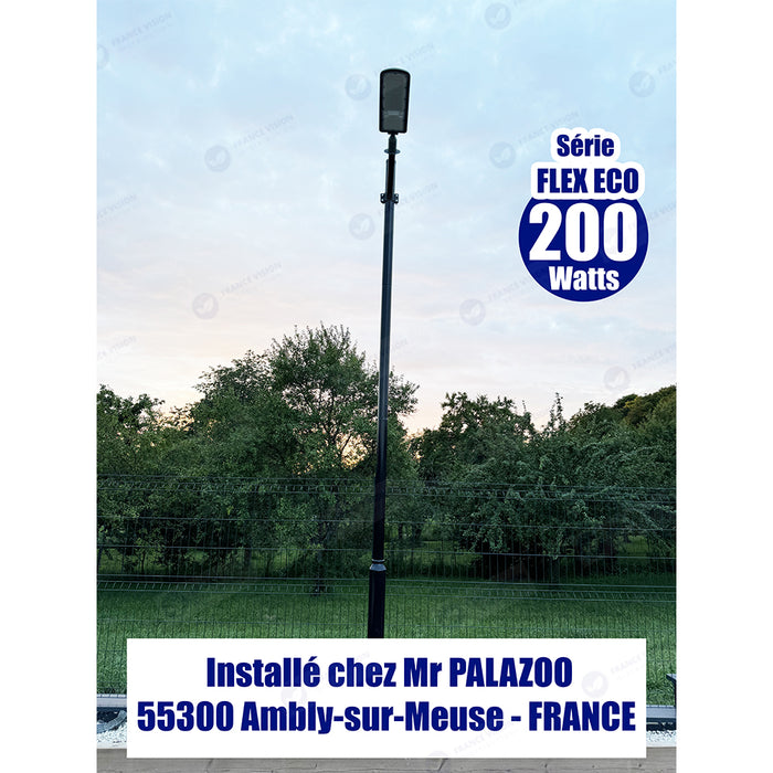 Lot de 5x Lampes de rue filaires - Série FLEX ECO - 200 Watts - 24 000 Lumens - 120 Lumens/Watt - Angle 120 x 60° - IP66 - IK08 - 715 x 230 x 80mm - Tube d'insertion 60mm - 6000k