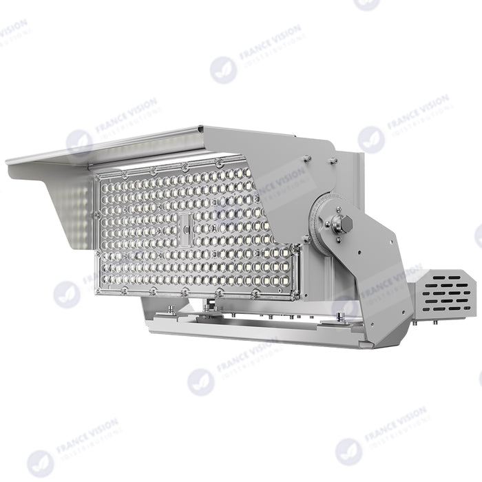 Lot de 4x Projecteurs hautes puissances LED de stade filaire - Série EVOLUTION V2 - 500 Watts - 85 000 Lumens - 170 Lumens/Watt - Angle 20° / 30° / 60° / 90° / MBP20 / MLP30 / MBP45 / MBP70 au choix - IP66 - IK08 - 3000K à 6500K - Garantie 5 ans