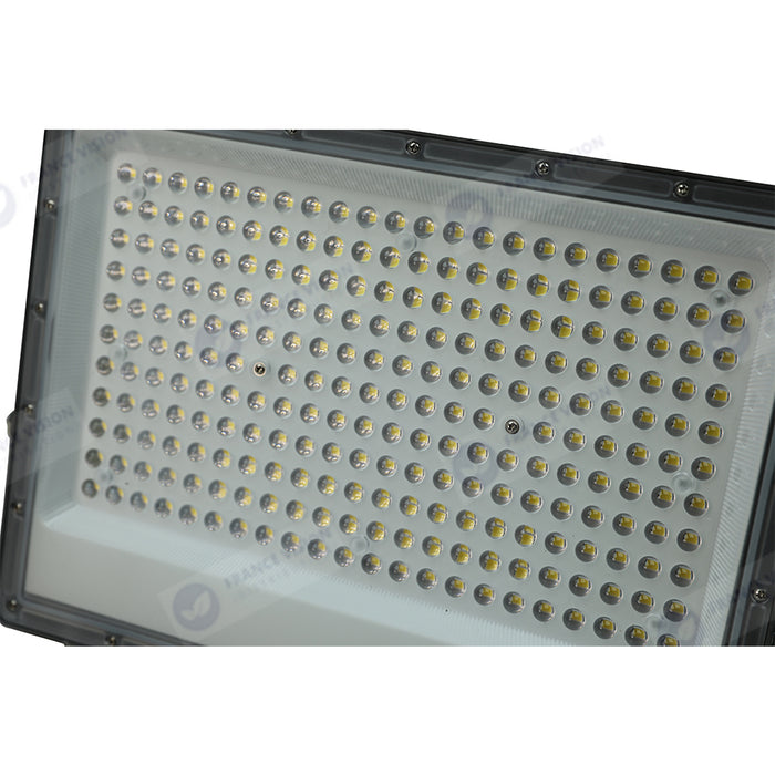 Projecteur LED filaire - Série PERLE V2 - 300 Watts - 36 000 Lumens - 120 Lumens/Watt - Angle 90° - IP65 - 6000K - 446 x 280 x 25 mm