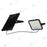 Projecteur LED solaire - Série SECURITY 600 - 600 Watts - 9600 Lumens - Angle 120*60° - IP65 - Lampe 26 x 25 x 6 cm - Panneau solaire MONOCRISTALLIN 37 x 26 x 2 cm - Avec détecteur de mouvement - Télécommande - 4000k/6000k - Garantie 3 ans