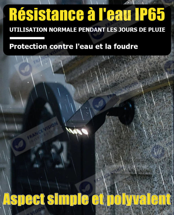 Lot de 20x Projecteurs / Lampes de sécurité solaire LED multifonctionnelles - Série HYPNOSE - Rendu lumineux 80 Watts - 600 Lumens - Multi angles d'installation 360° - IP65 - 14 x 11 x 3 cm - Détecteur de mouvement - 3 Modes - Modèle noir - 6000k