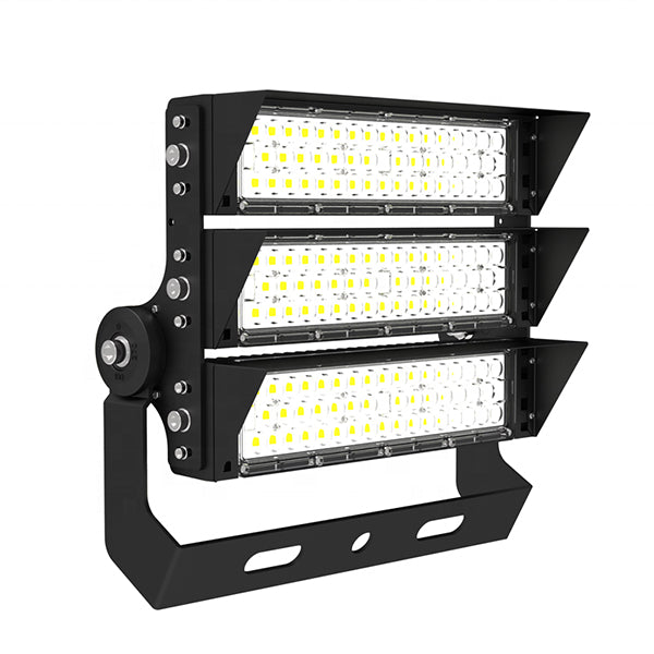 Lot de 4x Projecteurs haute puissance LED de stade - Série EXCEPTION - 400 Watts - 60 000 Lumens - 150 Lumens/Watt - Angle 20°/40°/60°/90° au choix - 44 x 38 x 11 cm - IP66 - IK08 - 2700k à 6500k - Transformateur Meanwell- Garantie 5 ans