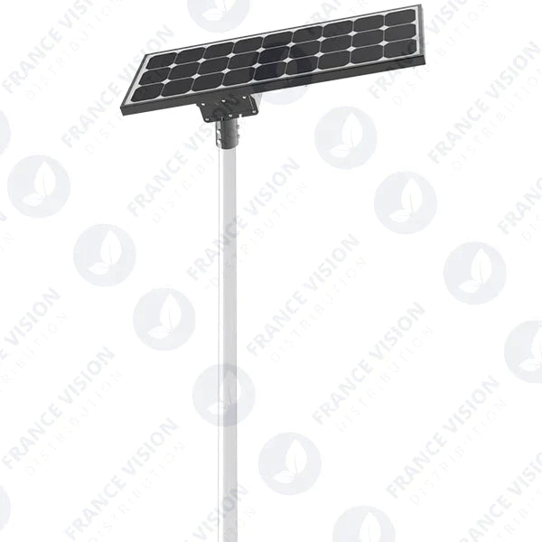 Lampe de rue solaire ajustable - Série DREAM V2 - 1500 Watts - 15 000 Lumens - 131 x 53 x 17 cm -  Angle 160*60° - IP65 - Diamètre du tube 76mm - Télécommande - Avec détecteur de mouvement - 6 modes - Garantie 3 ans - 3000k / 4000k / 6000k au choix