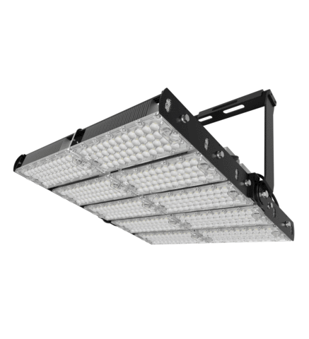 Lot de 4x Projecteurs hautes puissances LED de stade - Série Évasion - 1000 Watts - 160 000 Lumens - 160 Lumens/Watt - 729 x 650 x 132 mm - Angle 20° / 40° / 60° / 90° / 140*100° / 120° au choix - IP65 - Rotatif - Garantie 5 ans