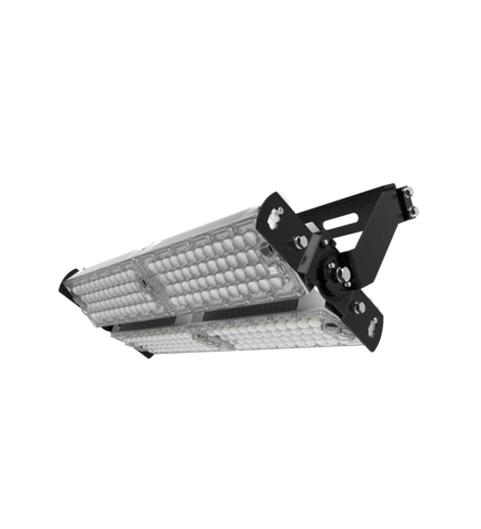 Lot de 4x Projecteurs hautes puissances LED de stade - Série Évasion - 400 Watts - 64 000 Lumens - 160 Lumens/Watt - 529 x 362 x 132 mm - Angle 20° / 40° / 60° / 90° / 140*100° / 120° au choix - IP65 - Rotatif - Garantie 5 ans