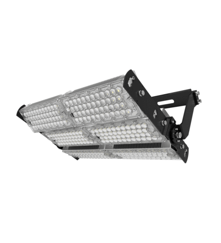 Lot de 4x Projecteurs hautes puissances LED de stade - Série Évasion - 600 Watts - 96 000 Lumens - 160 Lumens/Watt - 649 x 375 x 132 mm - Angle 20° / 40° / 60° / 90° / 140*100° / 120° au choix - IP65 - Garantie 5 ans