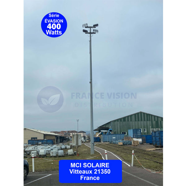 Lot de 4x Projecteurs hautes puissances LED de stade - Série Évasion - 960 Watts - 148 800 Lumens - 155 Lumens/Watt - 597 x 650 x 132 mm - Angle 20° / 40° / 60° / 90° / 140*100° / 120° au choix - IP65 - Rotatif - Garantie 5 ans